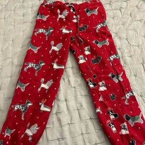 Kids' Red Winter Dog PJ Pants